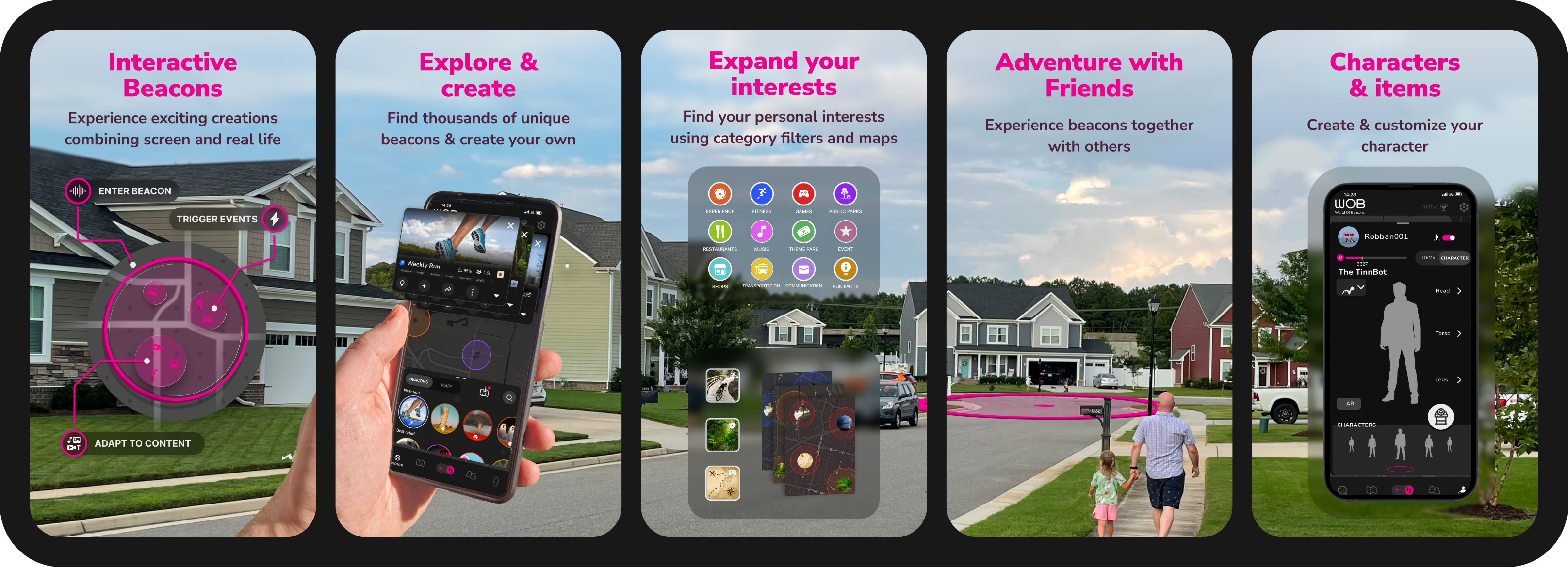 World of Beacons app: Interactive Beacons, Explore & create, Expand your interests, Adventure with Friends, Characters & items